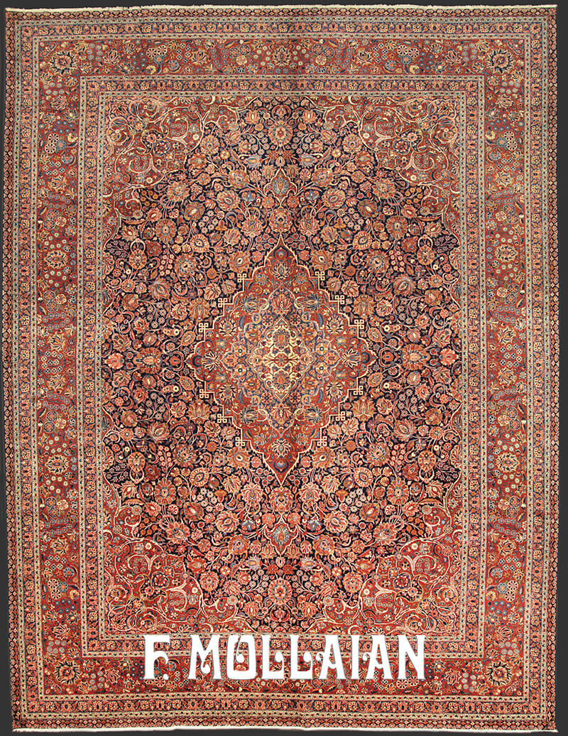 Tappeto Grande Persiano Antico Kashan Dabir n°:30228250